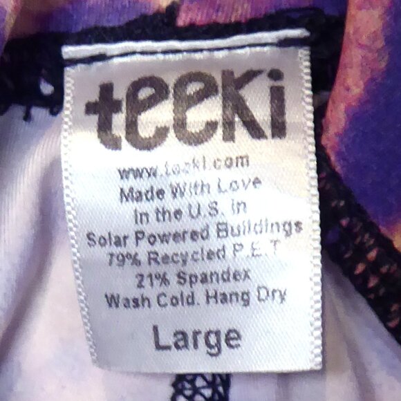 TEEKI GOLD AWAKENING LEOPARD HOT PANT Capris LEGGINGS Small (tag says large) - Picture 4 of 5